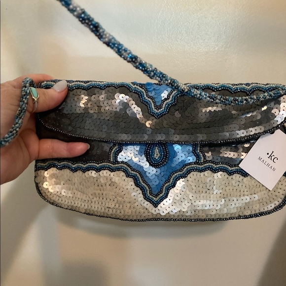 Handbags - NWT vintag KC Malhan sequin beaded crossbody
